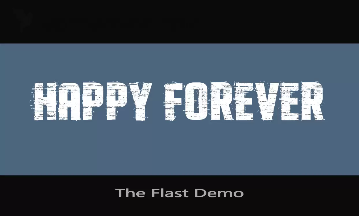 Font Sample of The-Flast-Demo