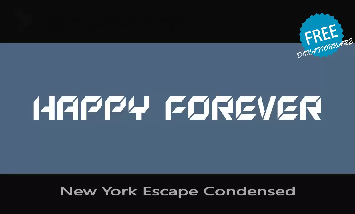 「New-York-Escape-Condensed」字体效果图