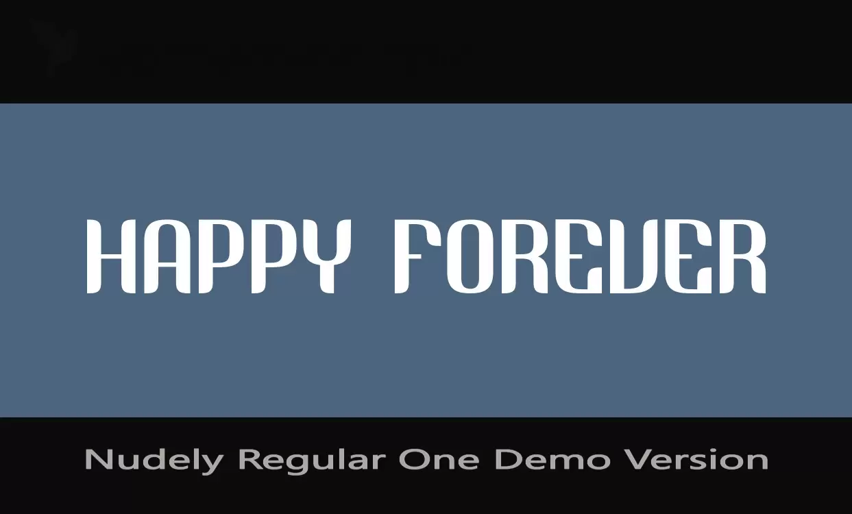 Font Sample of Nudely-Regular-One-Demo-Version