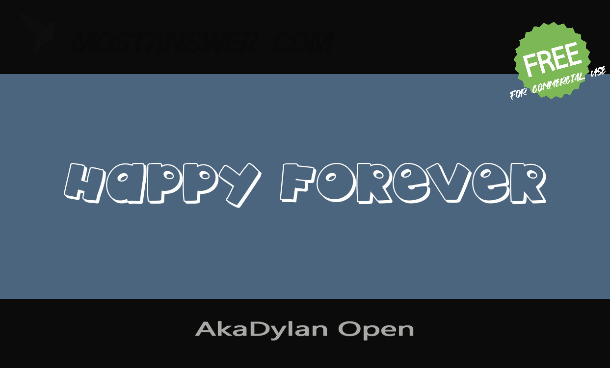 AkaDylan Open Font by akaType | mostfont.com