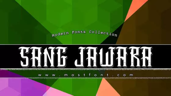 Typographic Design of SANG-JAWARA