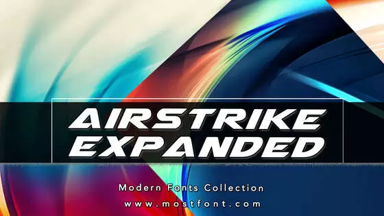 「Airstrike-Expanded」字体排版样式