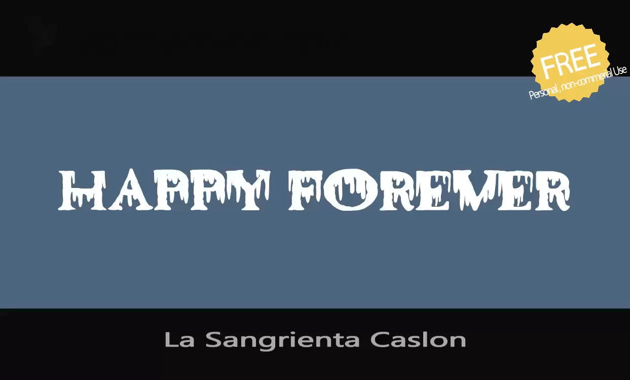 「La-Sangrienta-Caslon」字体效果图