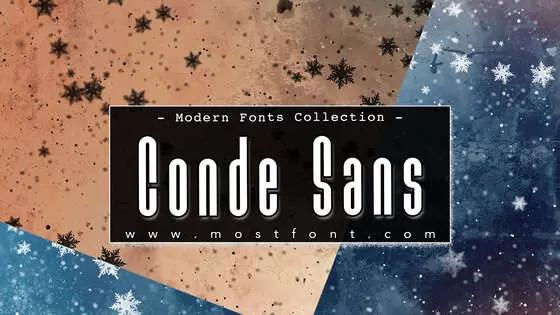 Typographic Design of Conde-Sans