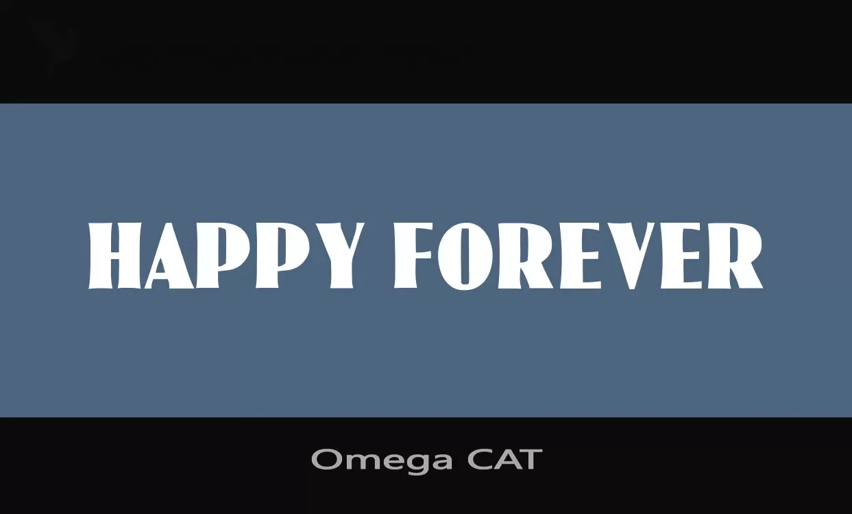 「Omega-CAT」字体效果图