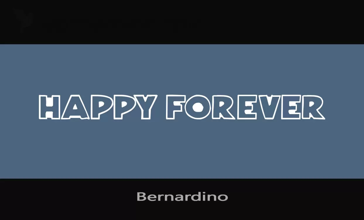 Font Sample of Bernardino