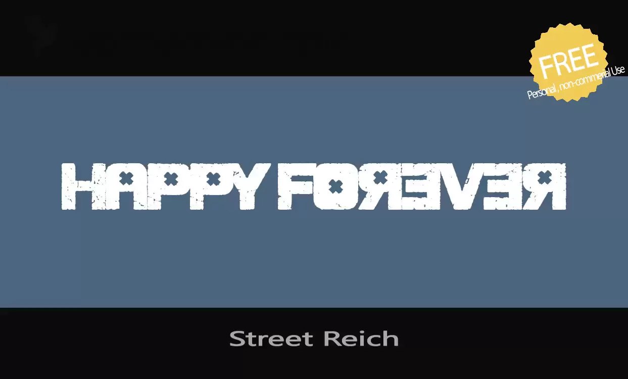 Font Sample of Street-Reich