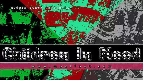 「Children-In-Need」字体排版图片