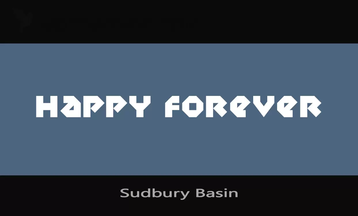 Font Sample of Sudbury-Basin