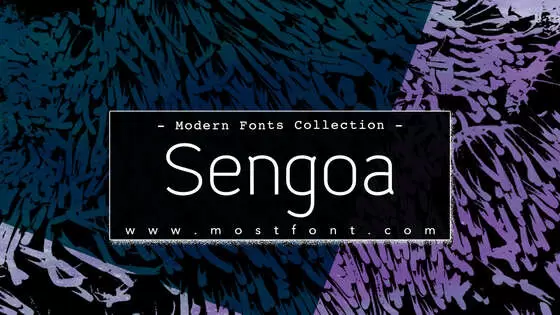 Typographic Design of Sengoa