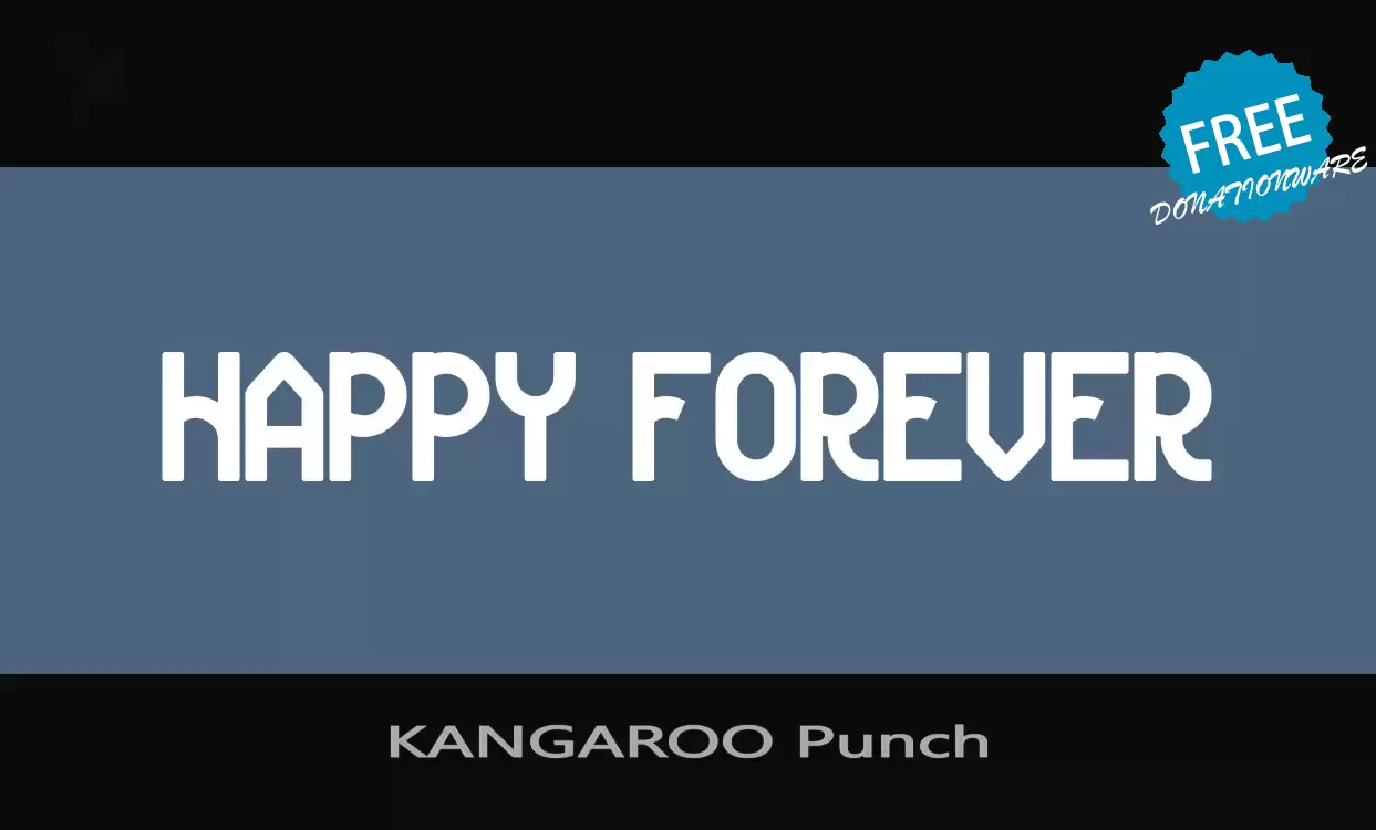 「KANGAROO-Punch」字体效果图