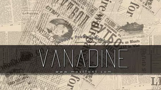 「Vanadine」字体排版图片