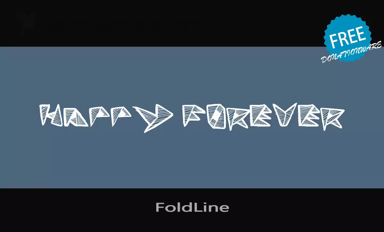 Font Sample of FoldLine