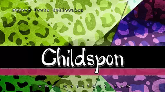 「Childspon」字体排版样式