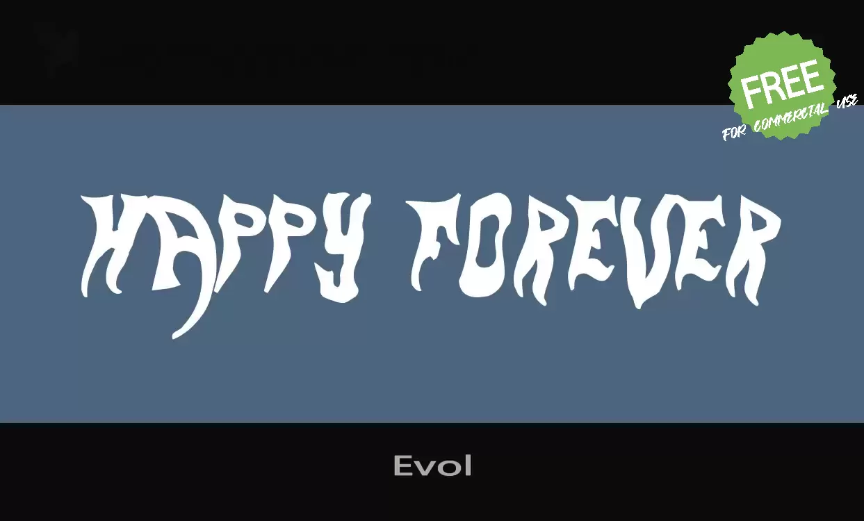 Font Sample of Evol