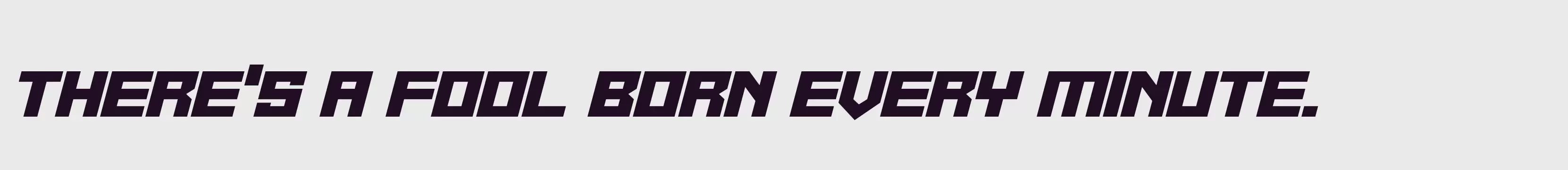 Preview Of Alien Cyborg Italic