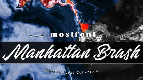 「Manhattan-Brush」字体排版图片