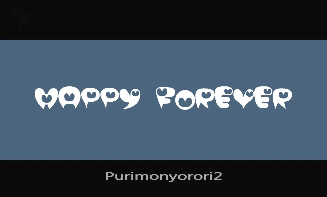 Font Sample of Purimonyorori2