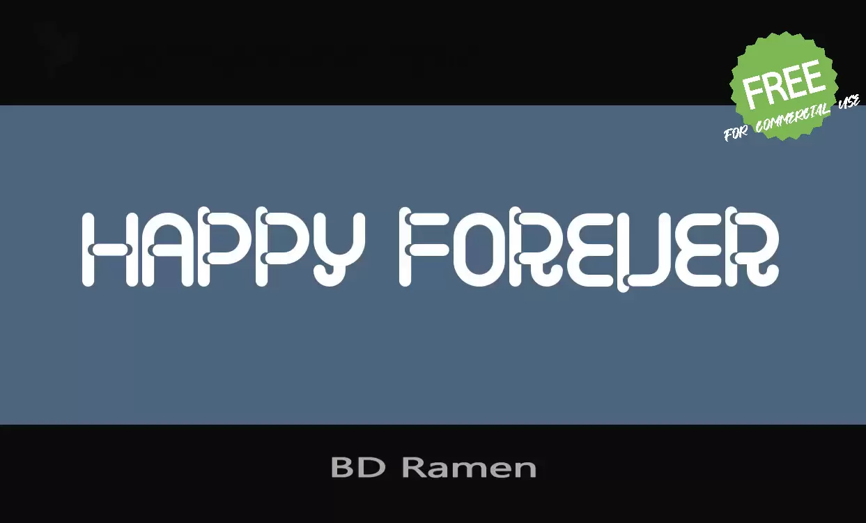 Font Sample of BD-Ramen