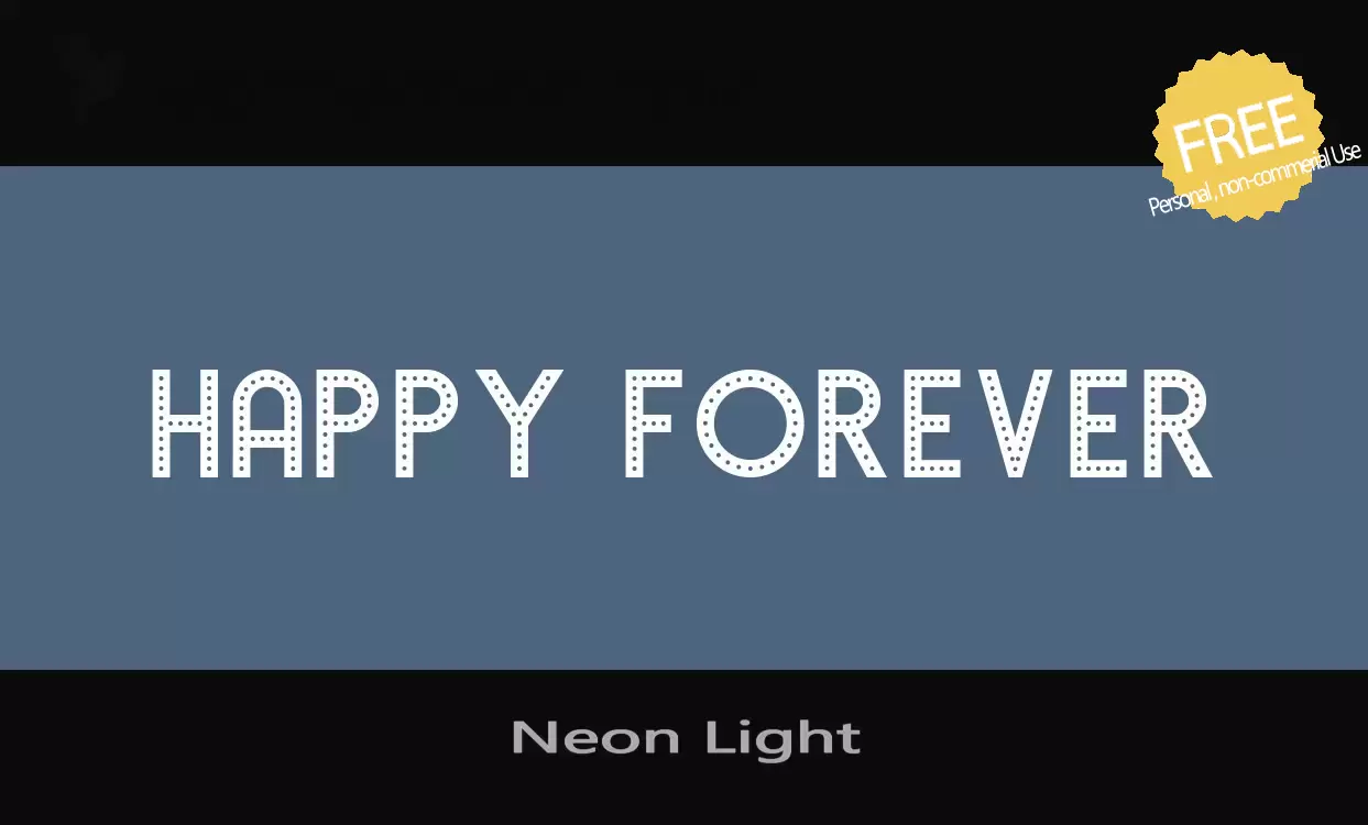 「Neon-Light」字体效果图