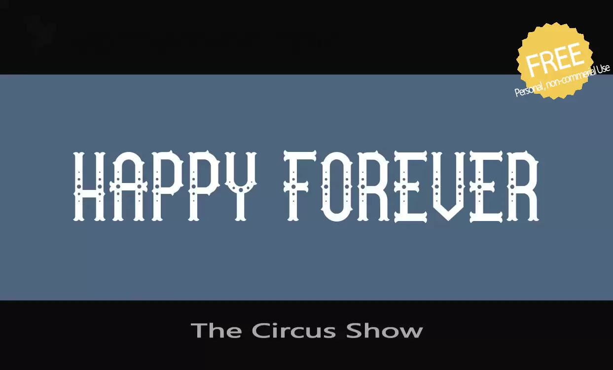 「The Circus Show」字体效果图