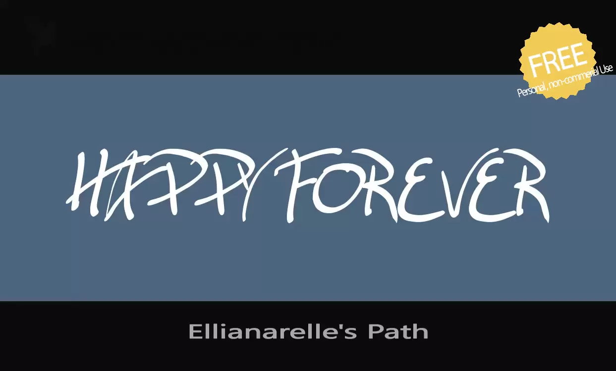 Font Sample of Ellianarelle's-Path