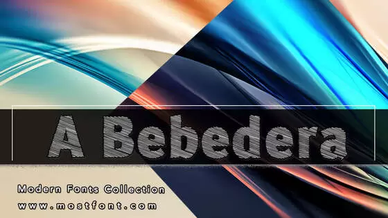 「A-Bebedera」字体排版图片