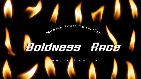 「Boldness-Race」字体排版样式