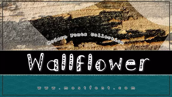 「Wallflower」字体排版图片