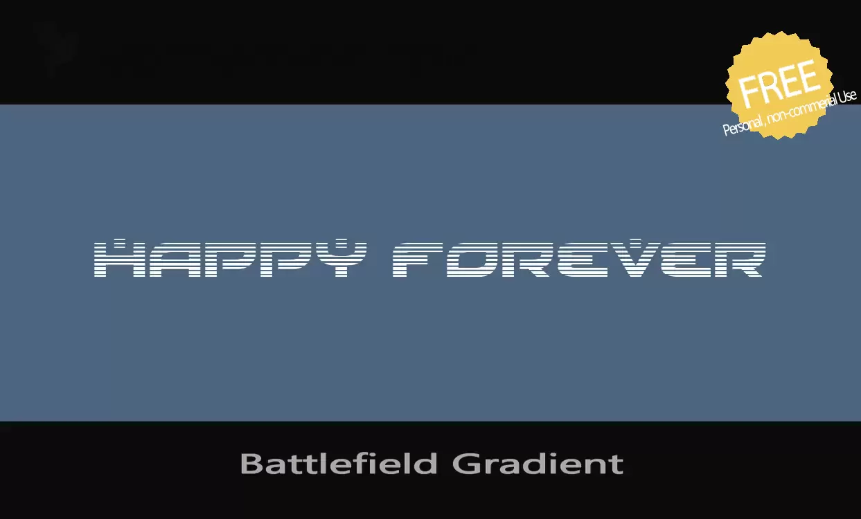 「Battlefield-Gradient」字体效果图