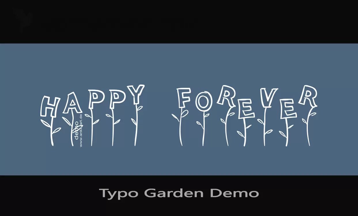 Font Sample of Typo-Garden-Demo