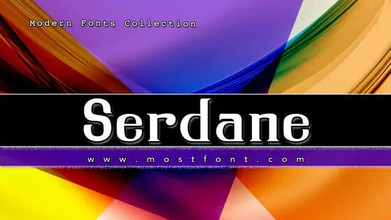 Typographic Design of Serdane