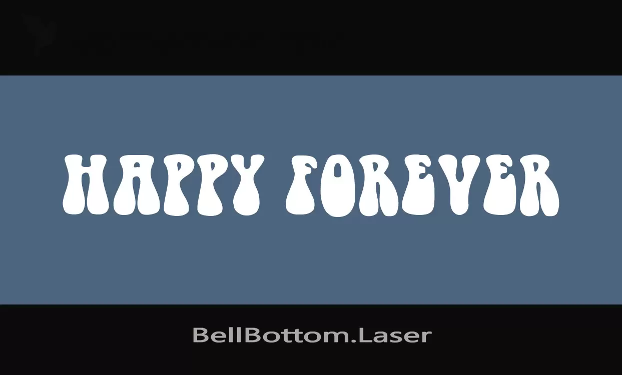 「BellBottom.Laser」字体效果图