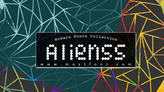 「Alienss」字体排版图片