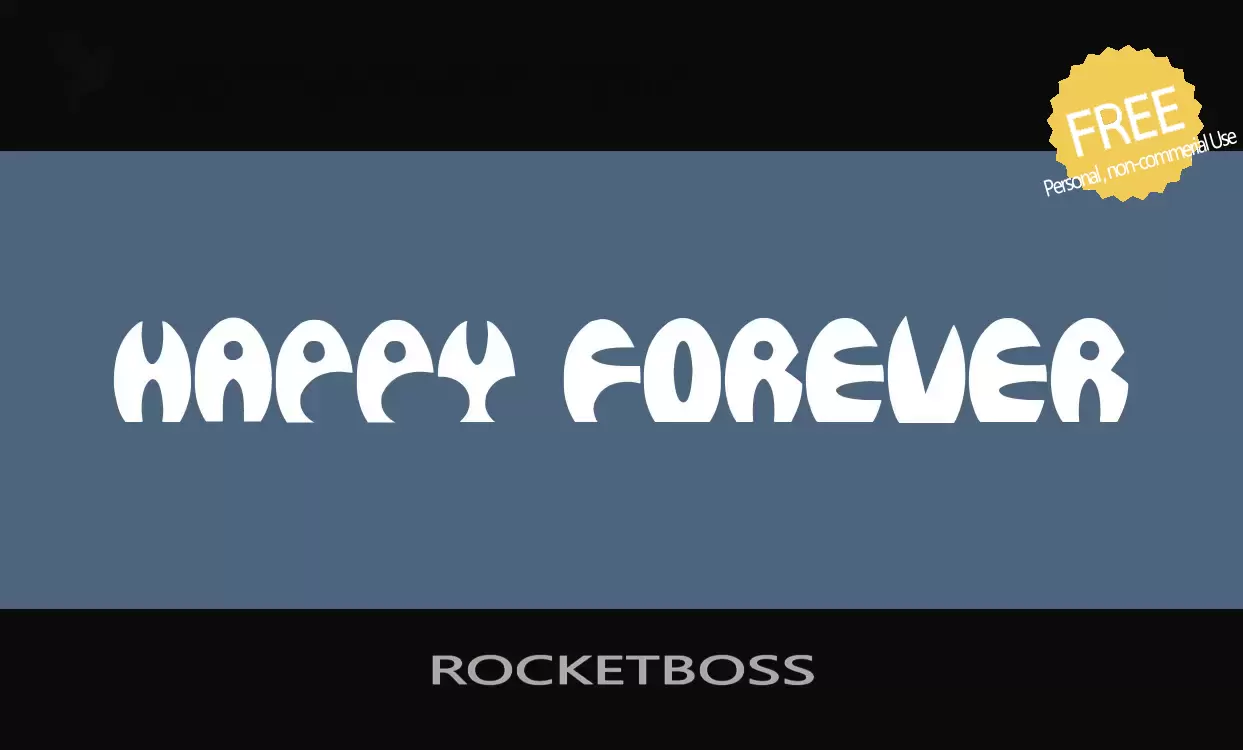 「ROCKETBOSS」字体效果图