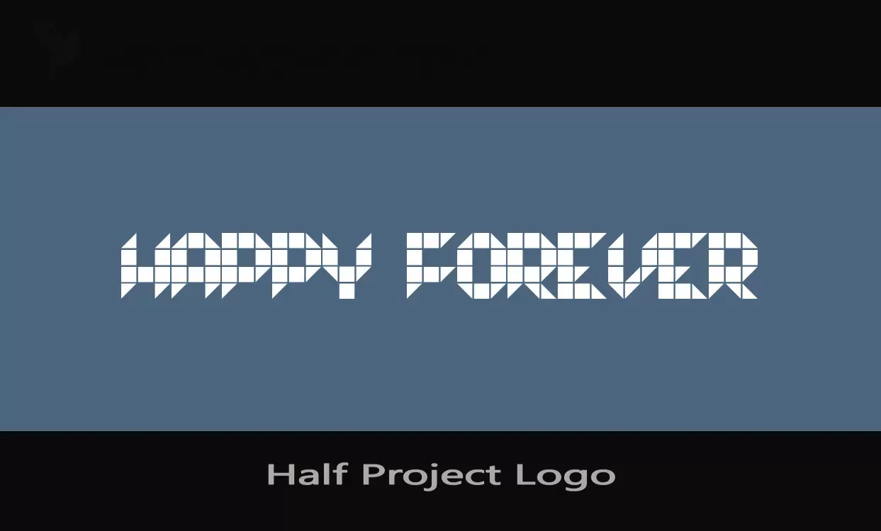 Font Sample of Half-Project-Logo