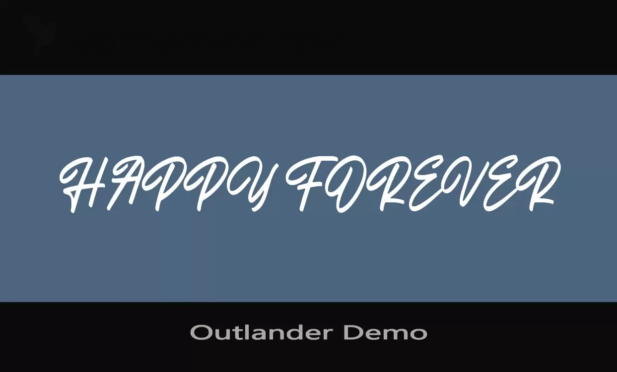 Font Sample of Outlander-Demo