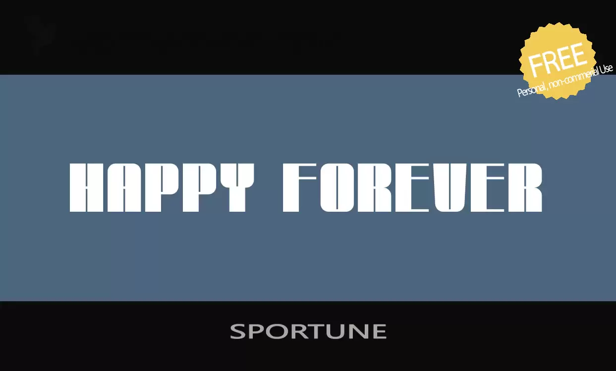 「SPORTUNE」字体效果图