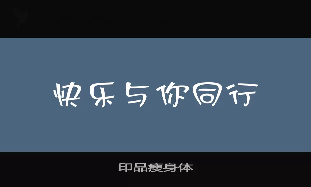 「印品瘦身体」字体效果图