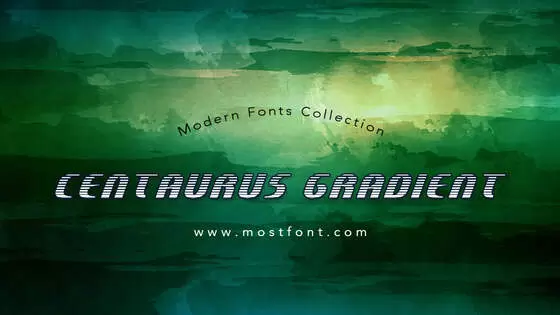 Typographic Design of Centaurus-Gradient