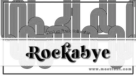 「Rockabye」字体排版图片