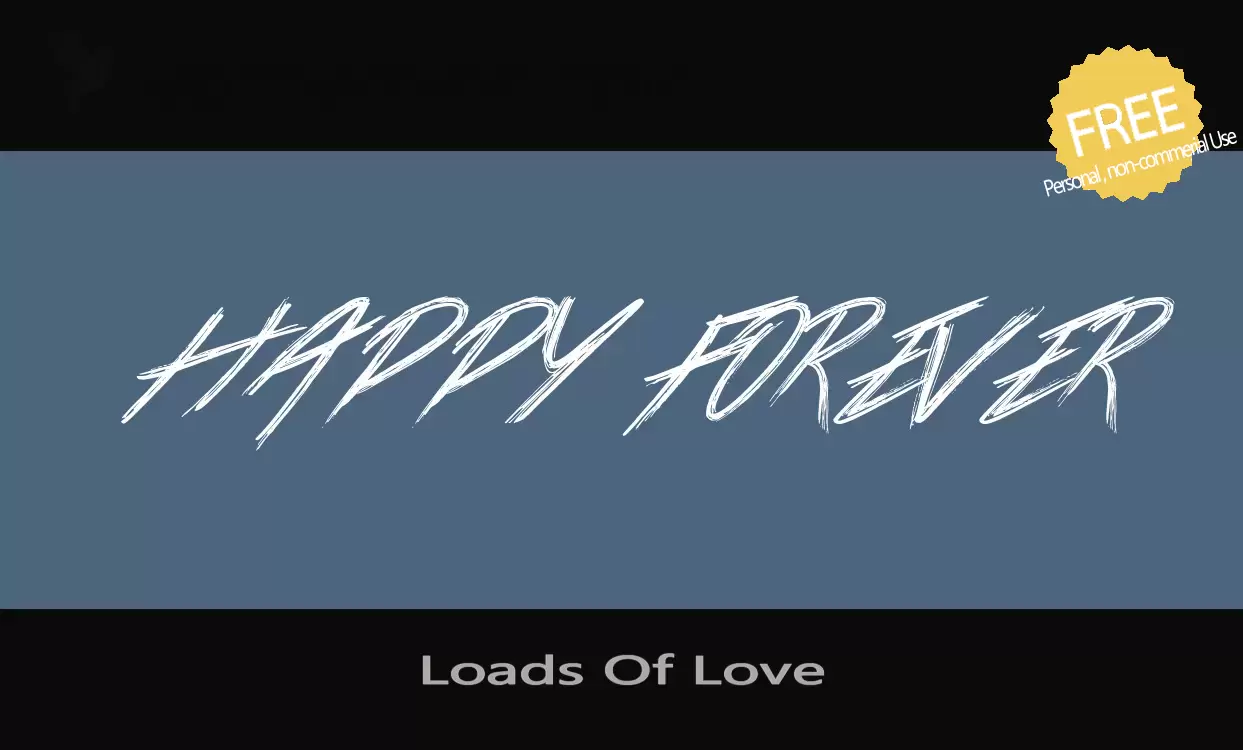 Font Sample of Loads-Of-Love