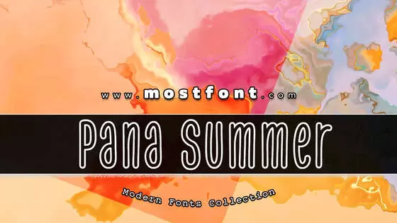 「Pana-Summer-Outline---PUL」字体排版样式