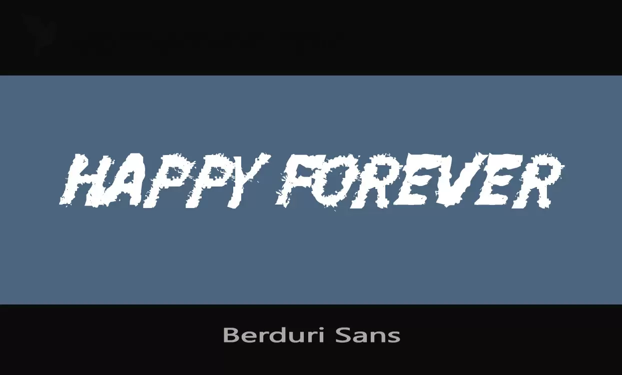 「Berduri-Sans」字体效果图