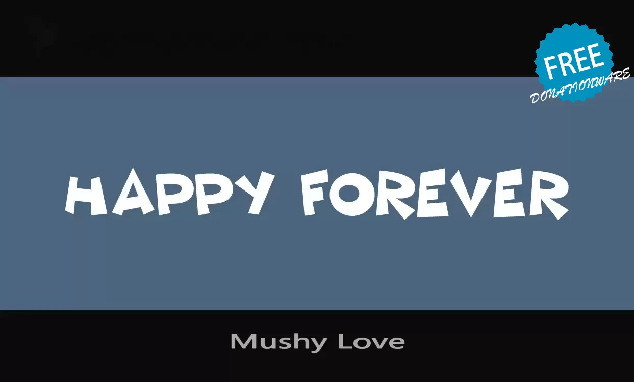 「Mushy-Love」字体效果图