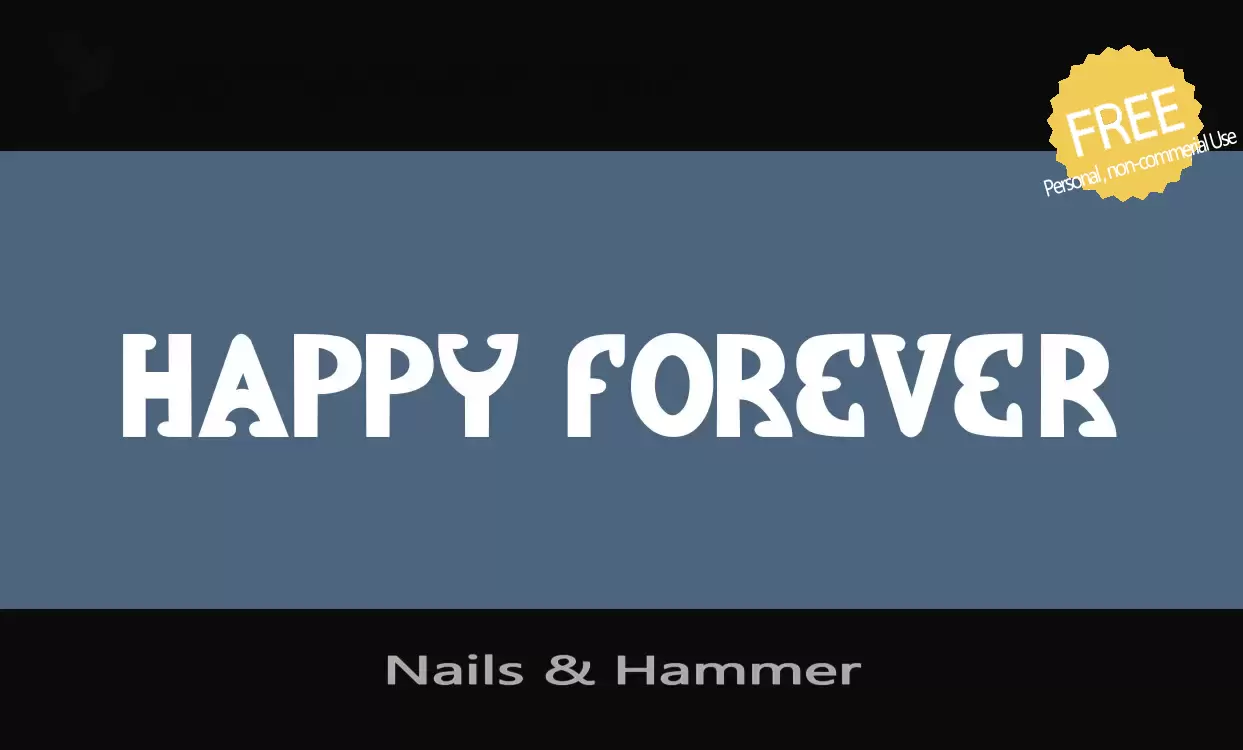 「Nails-&-Hammer」字体效果图