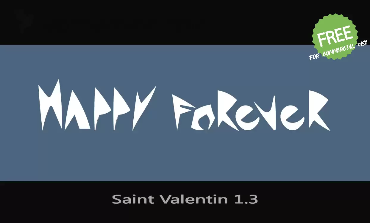 「Saint Valentin 1.3」字体效果图