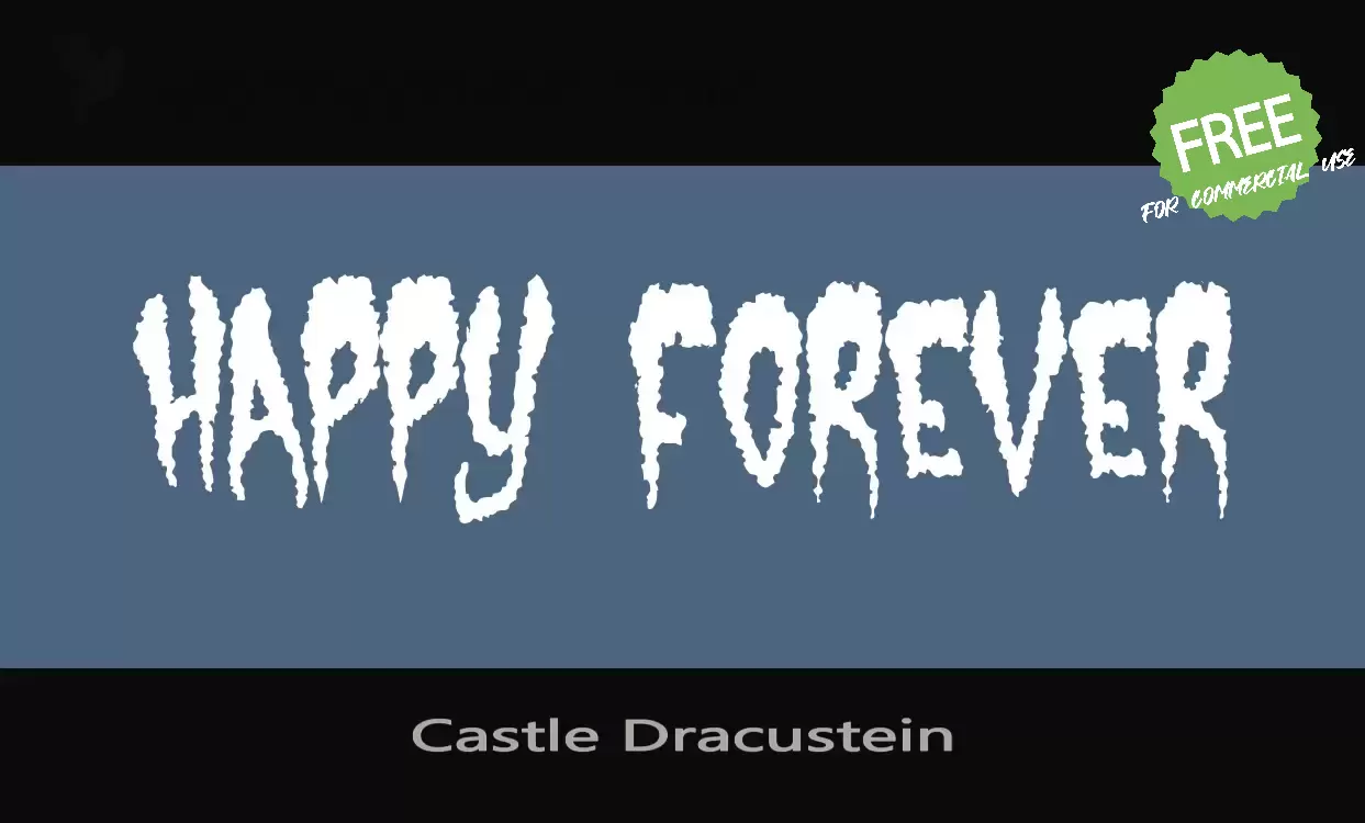 「Castle Dracustein」字体效果图