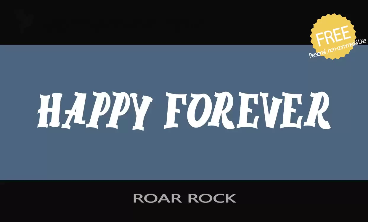 「ROAR-ROCK」字体效果图