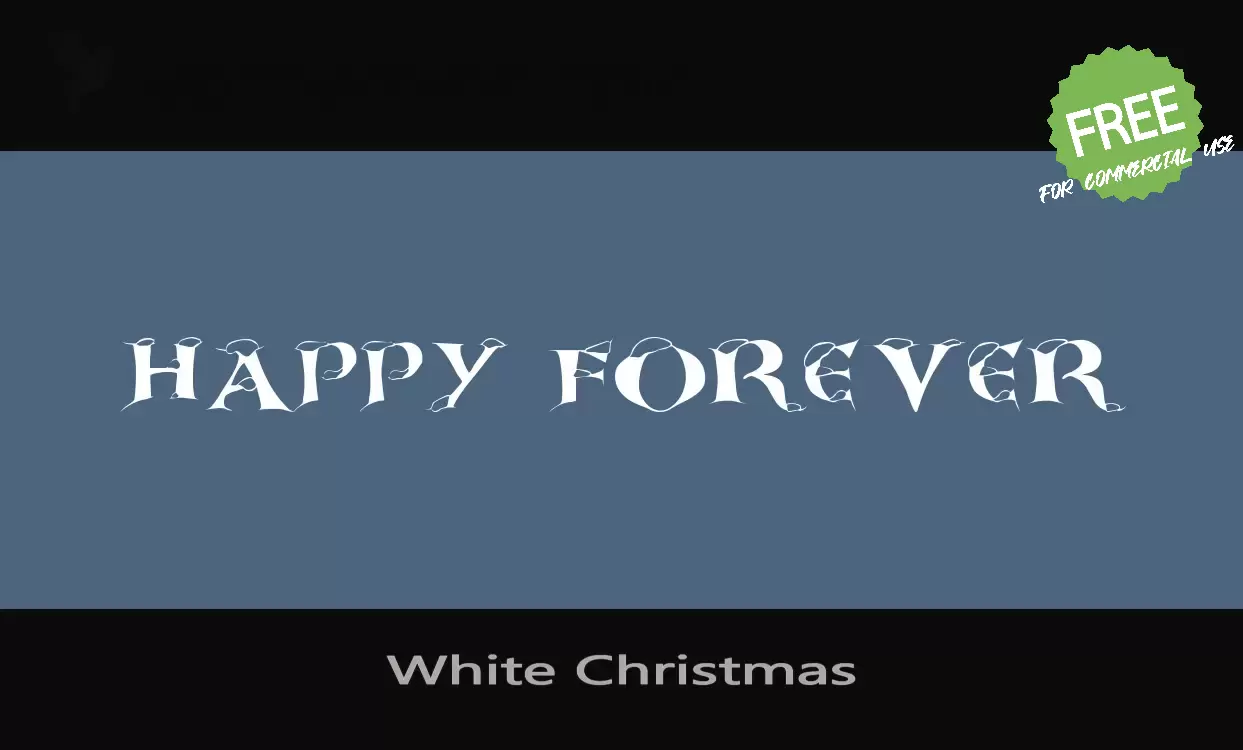 「White Christmas」字体效果图